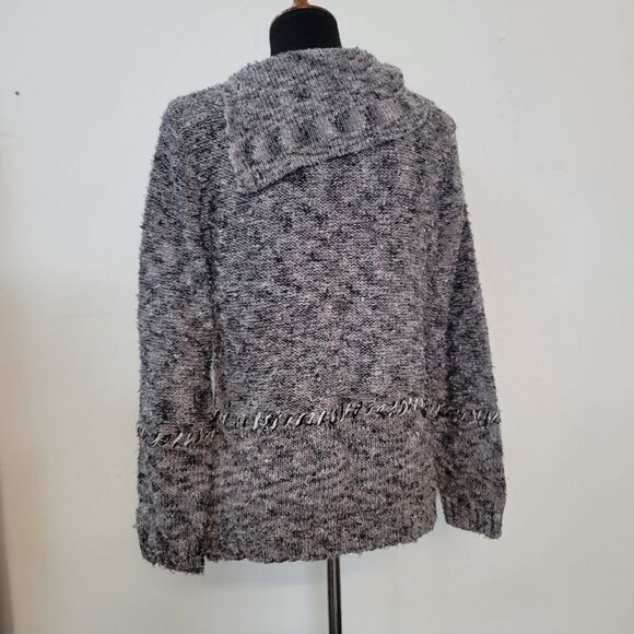 Patchwork Boucle Knit Sweater - Picture 6 of 7